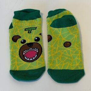 NWOT Japan Hokkaido socks with melon beard domokun melonkun